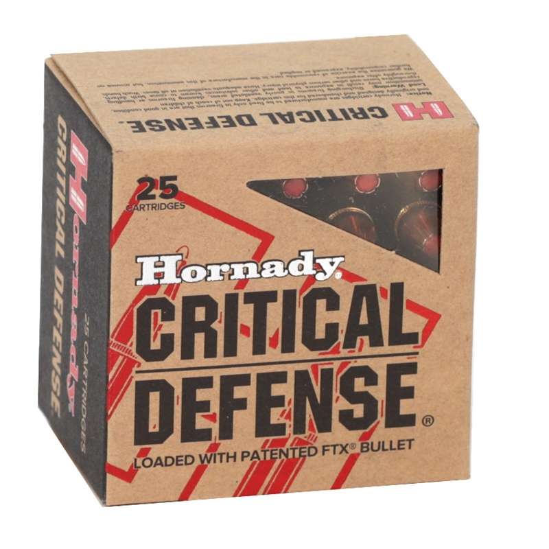 Hornady Critical Defense .38 Special 110 GR FTX 25 Rounds