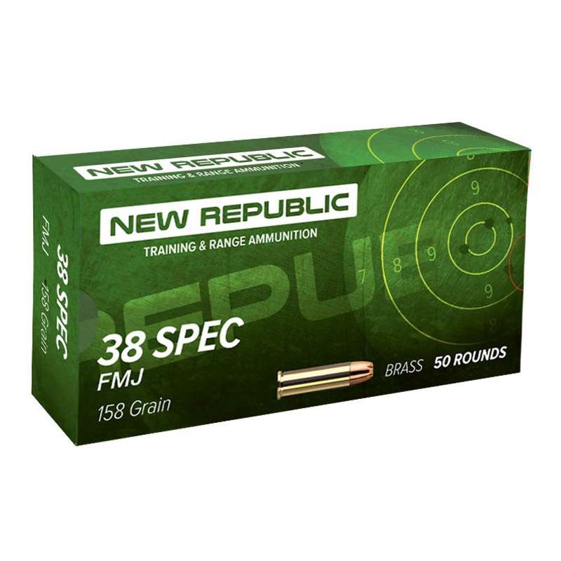 New Republic .38 Special 158 GR FMJ 50 Rounds