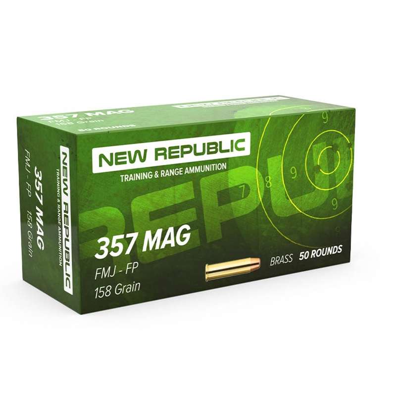 New Republic .357 Magnum 158 GR FMJ 50 Rounds