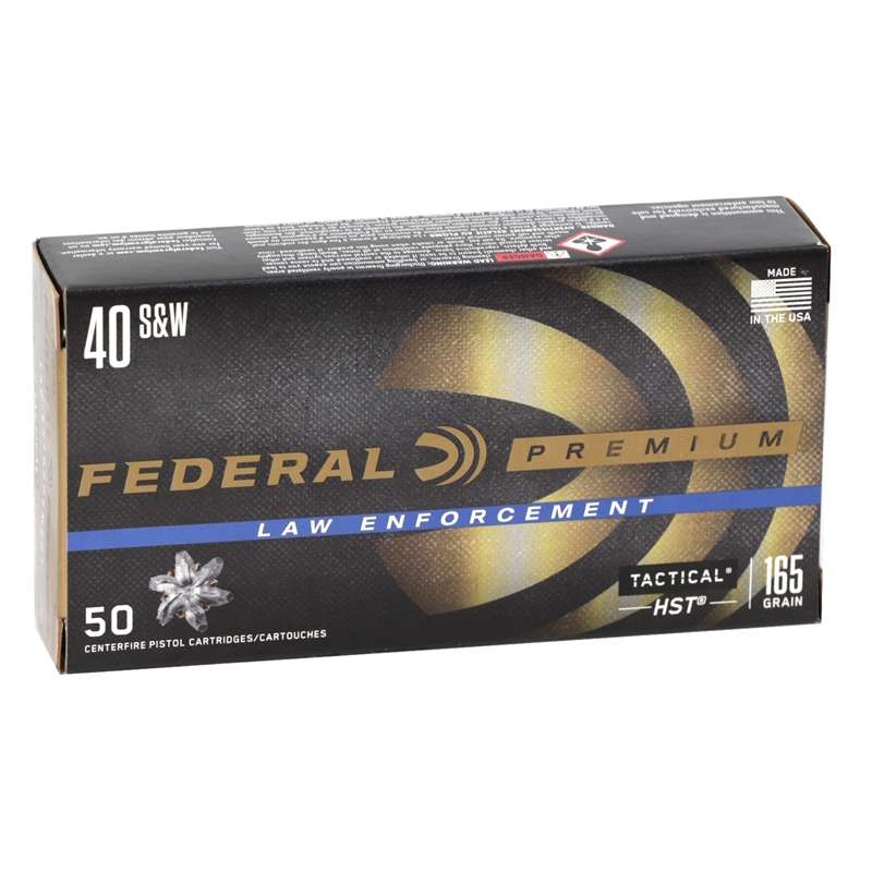 Federal .40 S&W 165 GR HST HP 50 Rounds