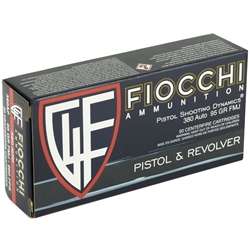 Fiocchi .380 ACP 95 GR FMJ 50 Rounds