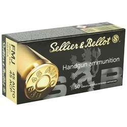 Sellier Bellot .45 ACP 230 FMJ 50 Rounds Sellier Bellot .45 ACP 230 FMJ 50 Rounds
