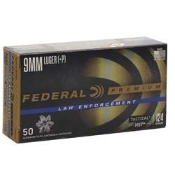 Federal 9mm +P 124 GR HST HP 50 Rounds