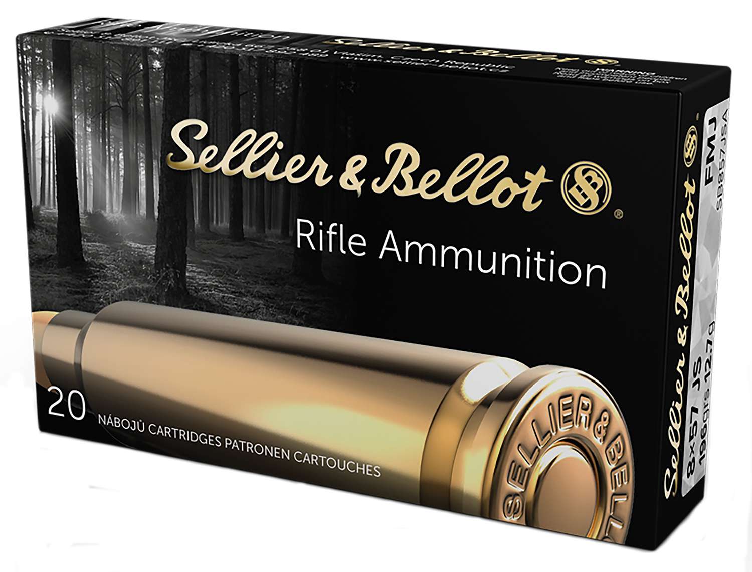 Sellier Bellot 8X57 JS 196 FMJ 20 Rounds