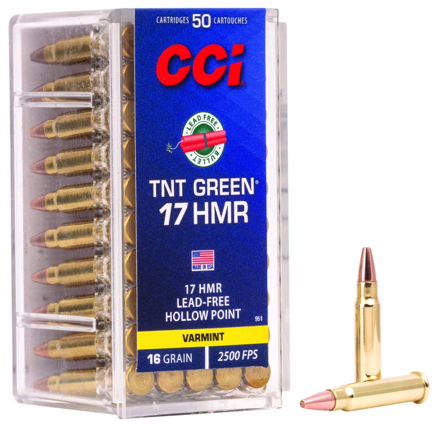 CCI .17 HMR 16 GR LFHP 50 Rounds