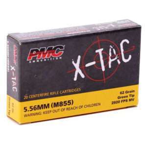 PMC 5.56 Nato 62 GR Green Tip 20 Rounds